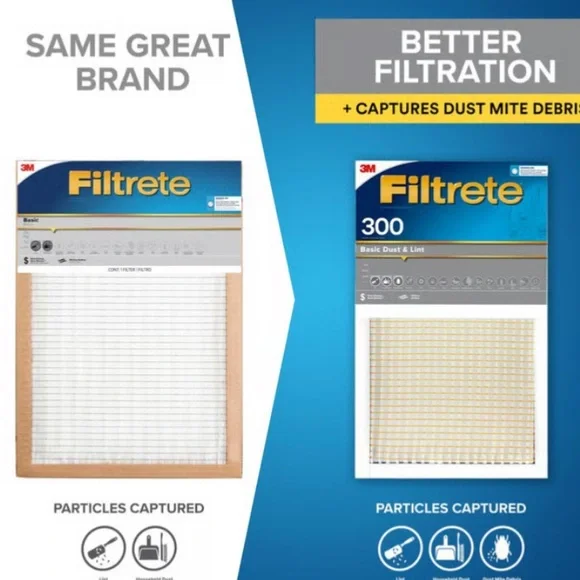3M Filtrete 300 Basic Dust and Lint Electrostatic Air Filter (3 ct) - Picture 4 of 6